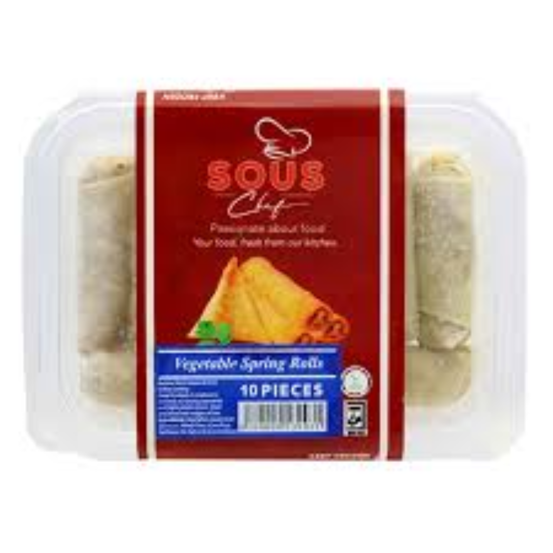 SOUSCHEF 10P VEGETABLE SPRING ROLLS 3''300G